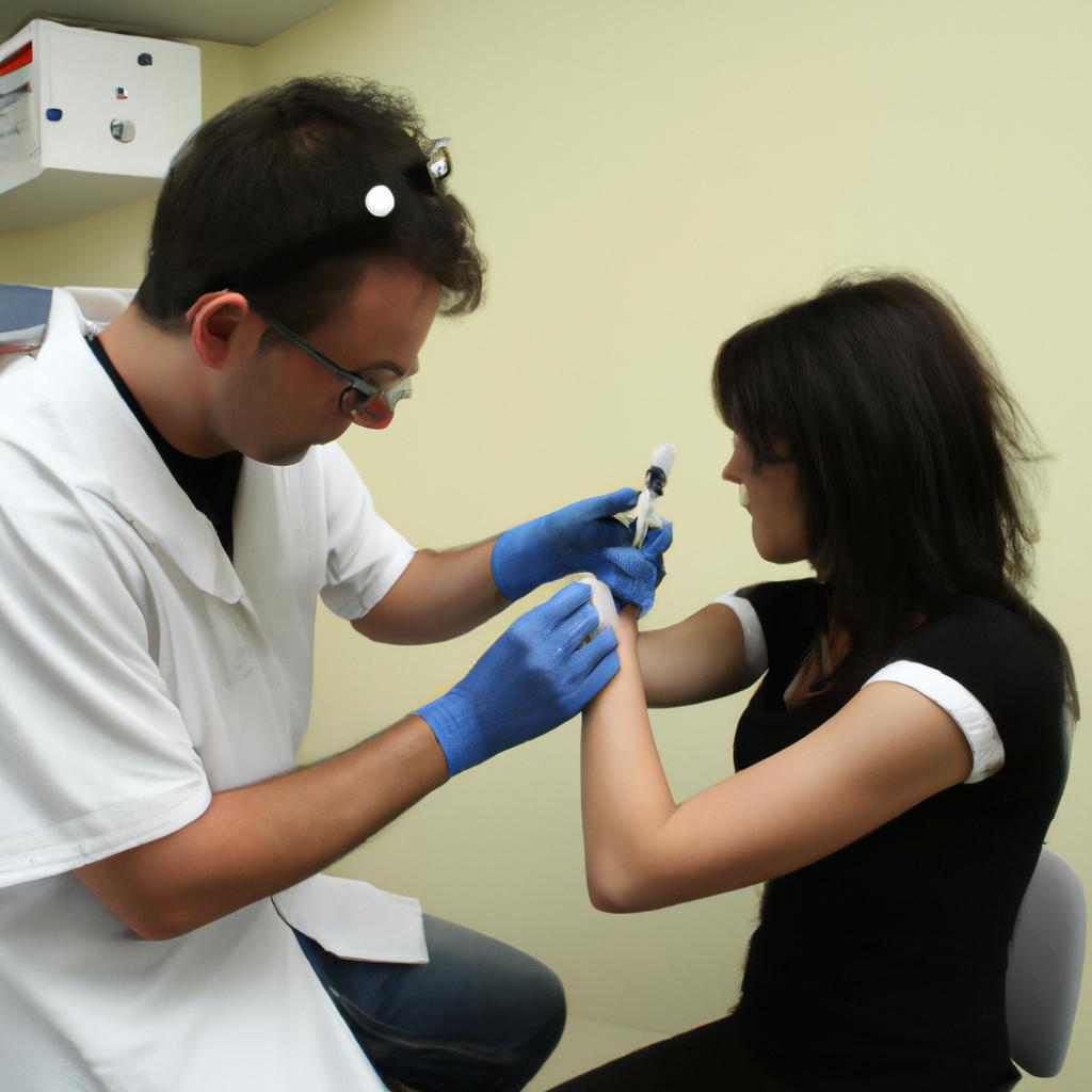 Person undergoing medical examination