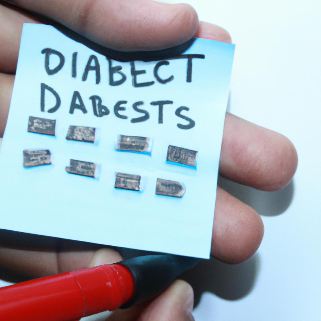 Person managing diabetes with healthy habits