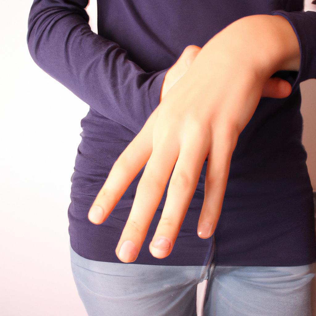 Person with joint pain symptoms