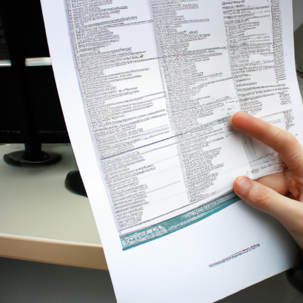 Person holding medical chart, studying